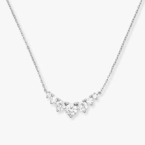 Melinda Maria Silver Multi Stone Pendant Necklace
